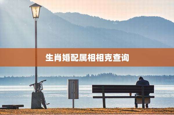 生肖婚配属相相克查询
