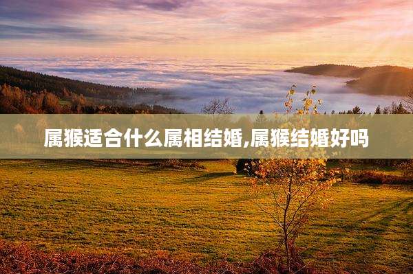 属猴适合什么属相结婚,属猴结婚好吗