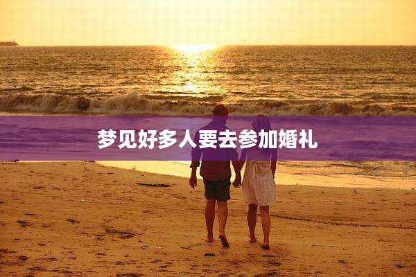 梦见好多人要去参加婚礼