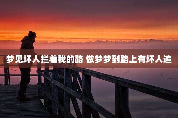 梦见坏人拦着我的路 做梦梦到路上有坏人追