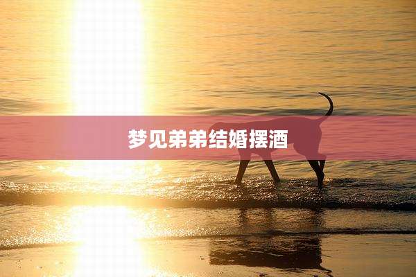 梦见弟弟结婚摆酒
