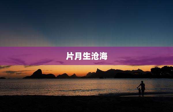 片月生沧海