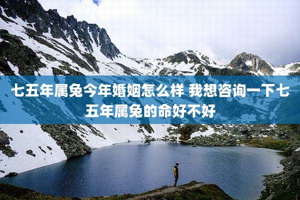 七五年属兔今年婚姻怎么样 我想咨询一下七五年属兔的命好不好