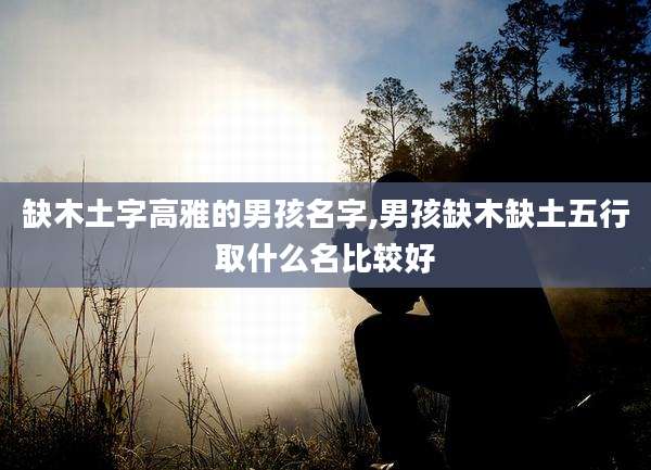 缺木土字高雅的男孩名字,男孩缺木缺土五行取什么名比较好