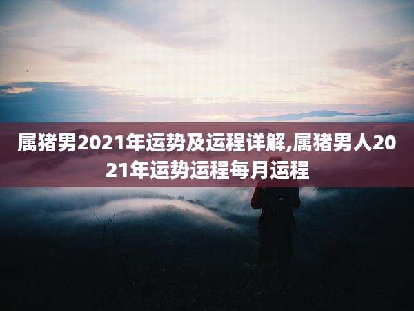 属猪男2021年运势及运程详解,属猪男人2021年运势运程每月运程
