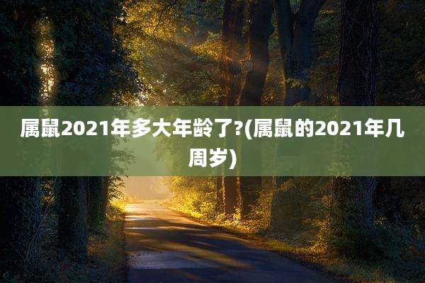 属鼠2021年多大年龄了?(属鼠的2021年几周岁)