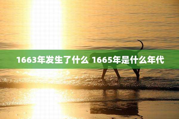 1663年发生了什么 1665年是什么年代