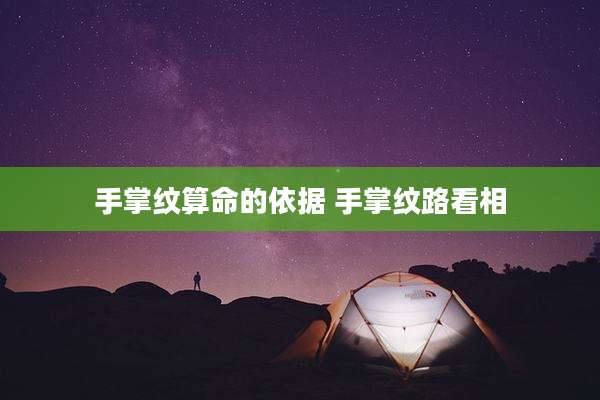 手掌纹算命的依据 手掌纹路看相