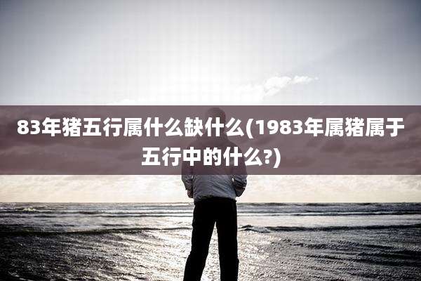 83年猪五行属什么缺什么(1983年属猪属于五行中的什么?)