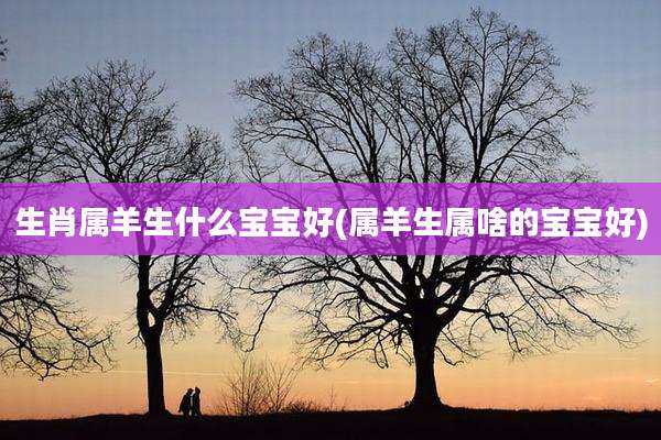 生肖属羊生什么宝宝好(属羊生属啥的宝宝好)