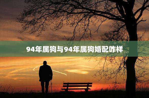 94年属狗与94年属狗婚配咋样