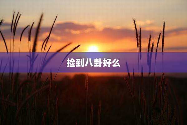 捡到八卦好么
