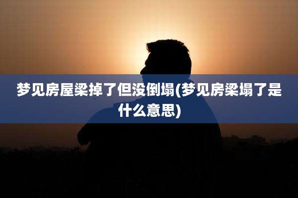 梦见房屋梁掉了但没倒塌(梦见房梁塌了是什么意思)