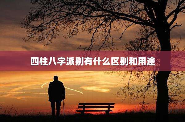 四柱八字派别有什么区别和用途