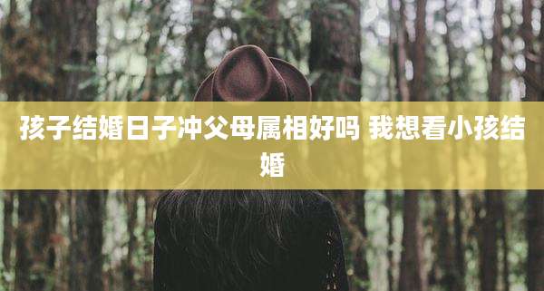 孩子结婚日子冲父母属相好吗 我想看小孩结婚