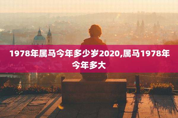 1978年属马今年多少岁2020,属马1978年今年多大