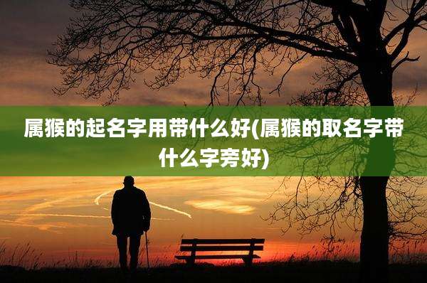 属猴的起名字用带什么好(属猴的取名字带什么字旁好)