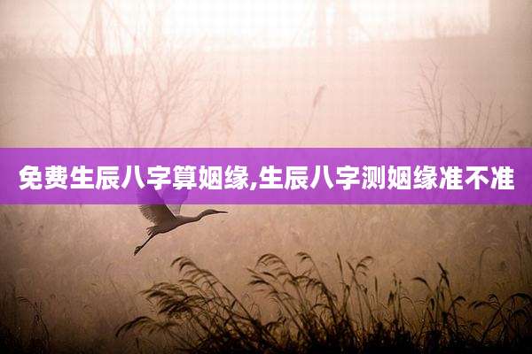 免费生辰八字算姻缘,生辰八字测姻缘准不准