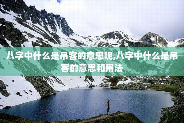 八字中什么是吊客的意思呢,八字中什么是吊客的意思和用法