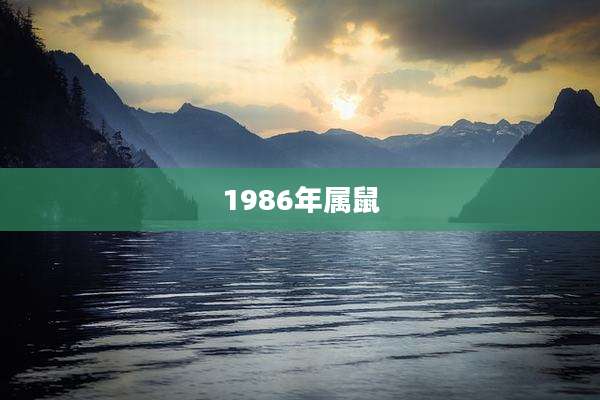 1986年属鼠
