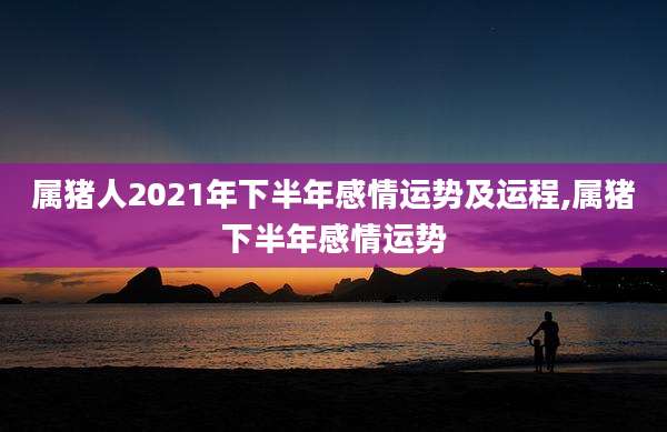属猪人2021年下半年感情运势及运程,属猪下半年感情运势