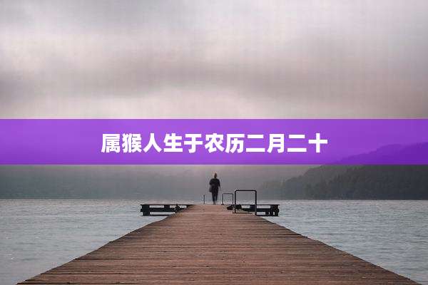 属猴人生于农历二月二十