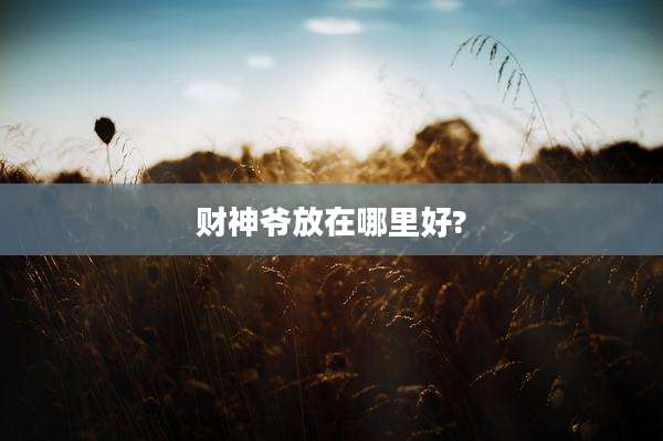 财神爷放在哪里好?