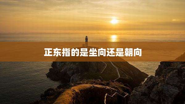 正东指的是坐向还是朝向