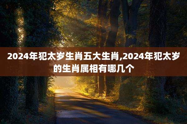 2024年犯太岁生肖五大生肖,2024年犯太岁的生肖属相有哪几个