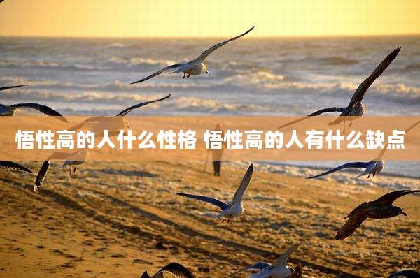 悟性高的人什么性格 悟性高的人有什么缺点