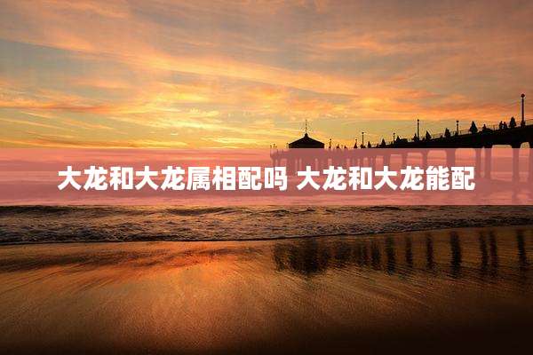 大龙和大龙属相配吗 大龙和大龙能配