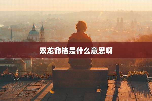 双龙命格是什么意思啊