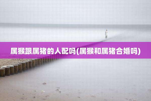 属猴跟属猪的人配吗(属猴和属猪合婚吗)