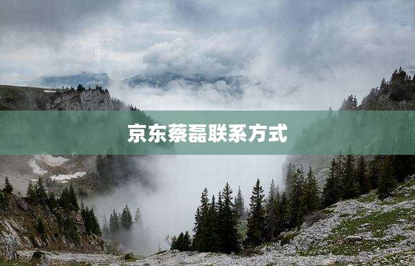京东蔡磊联系方式