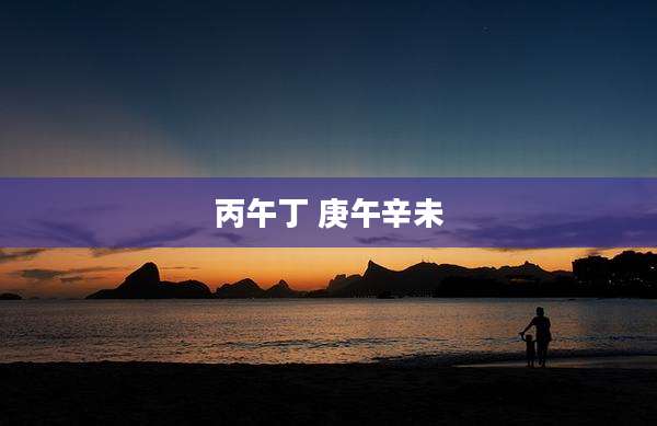 丙午丁 庚午辛未