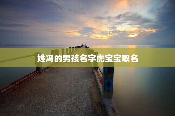 姓冯的男孩名字虎宝宝取名