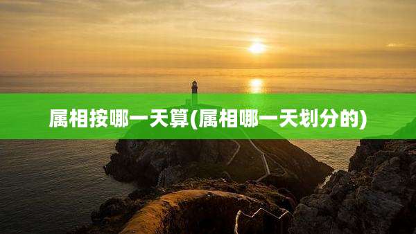 属相按哪一天算(属相哪一天划分的)
