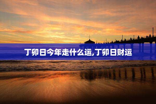 丁卯日今年走什么运,丁卯日财运