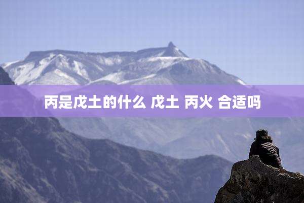 丙是戊土的什么 戊土 丙火 合适吗