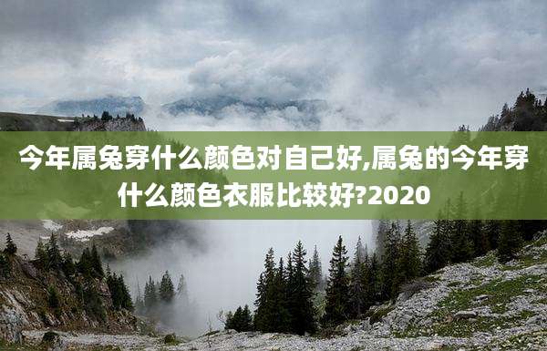 今年属兔穿什么颜色对自己好,属兔的今年穿什么颜色衣服比较好?2020
