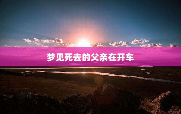 梦见死去的父亲在开车