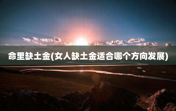 命里缺土金(女人缺土金适合哪个方向发展)