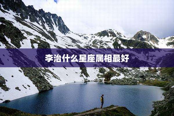 李治什么星座属相最好