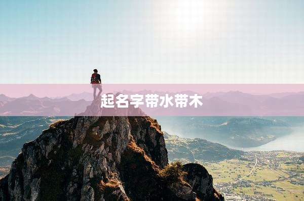 起名字带水带木