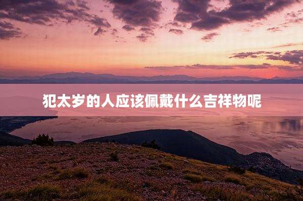 犯太岁的人应该佩戴什么吉祥物呢