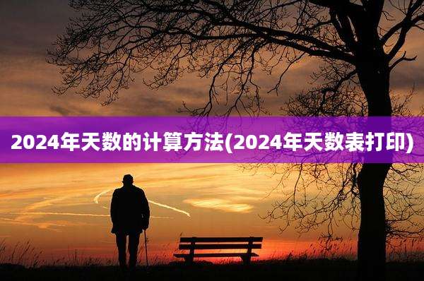 2024年天数的计算方法(2024年天数表打印)
