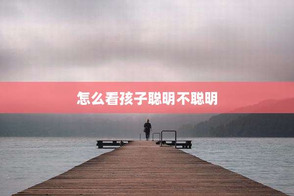 怎么看孩子聪明不聪明