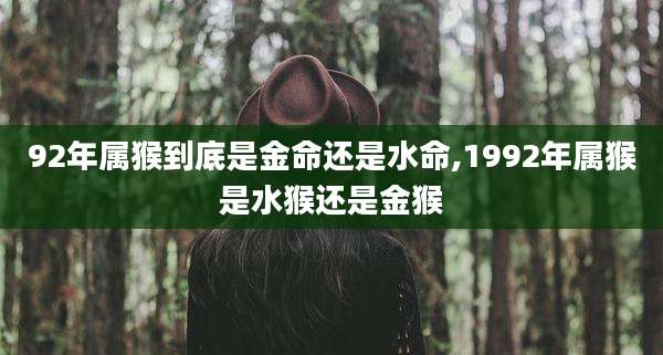 92年属猴到底是金命还是水命,1992年属猴是水猴还是金猴