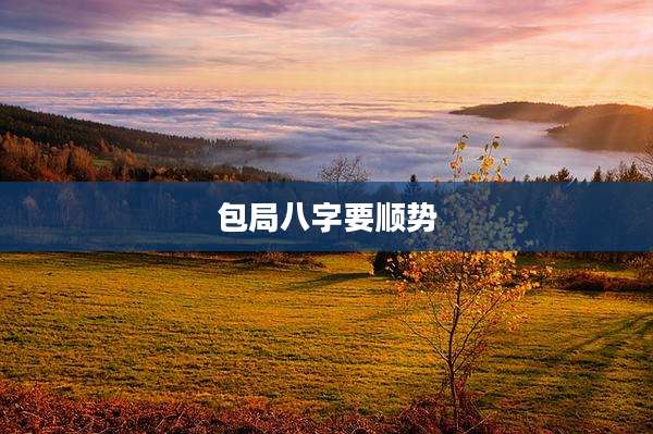 包局八字要顺势