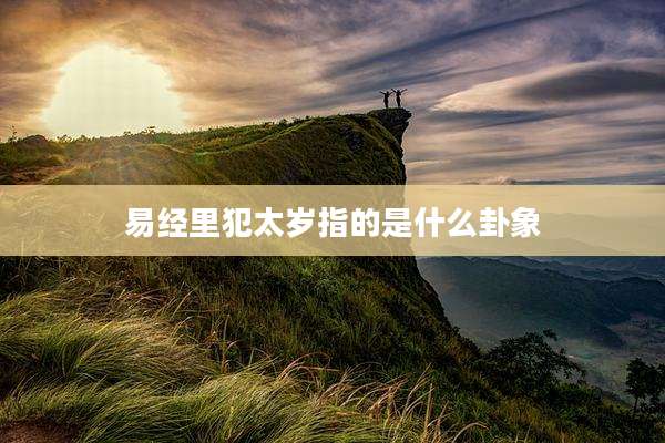 易经里犯太岁指的是什么卦象